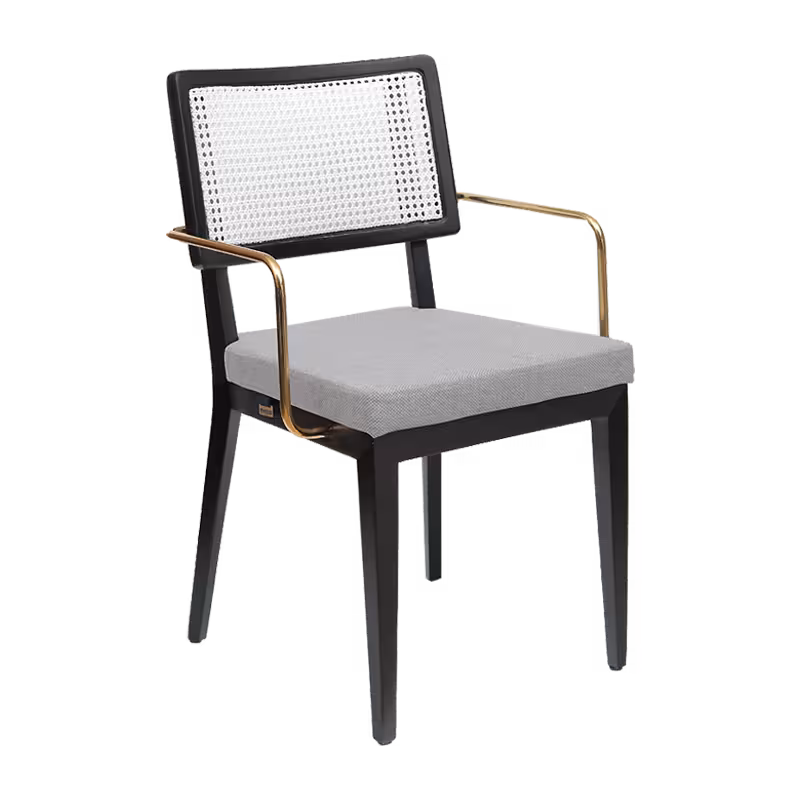 صندلی دسته دار پشت حصیری اریک نظری مدل P815
