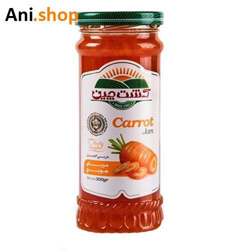 مربای هویچ شیشه بلند کشت چین 300 گرمی کد F30