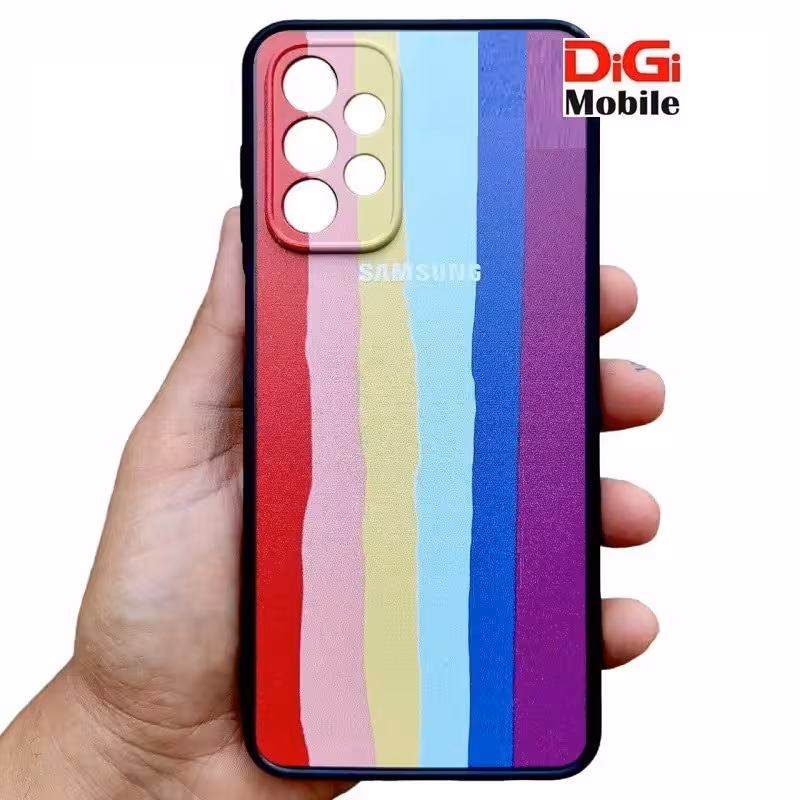 کاور گوشی موبایل سامسونگ A23 رنگین کمانی