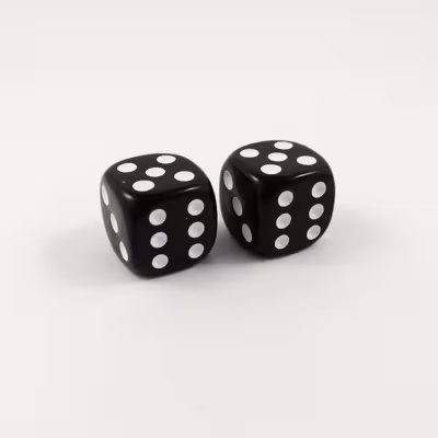 تاس بازی مدل Round Dice کد ATY-55 بسته 2 عددی