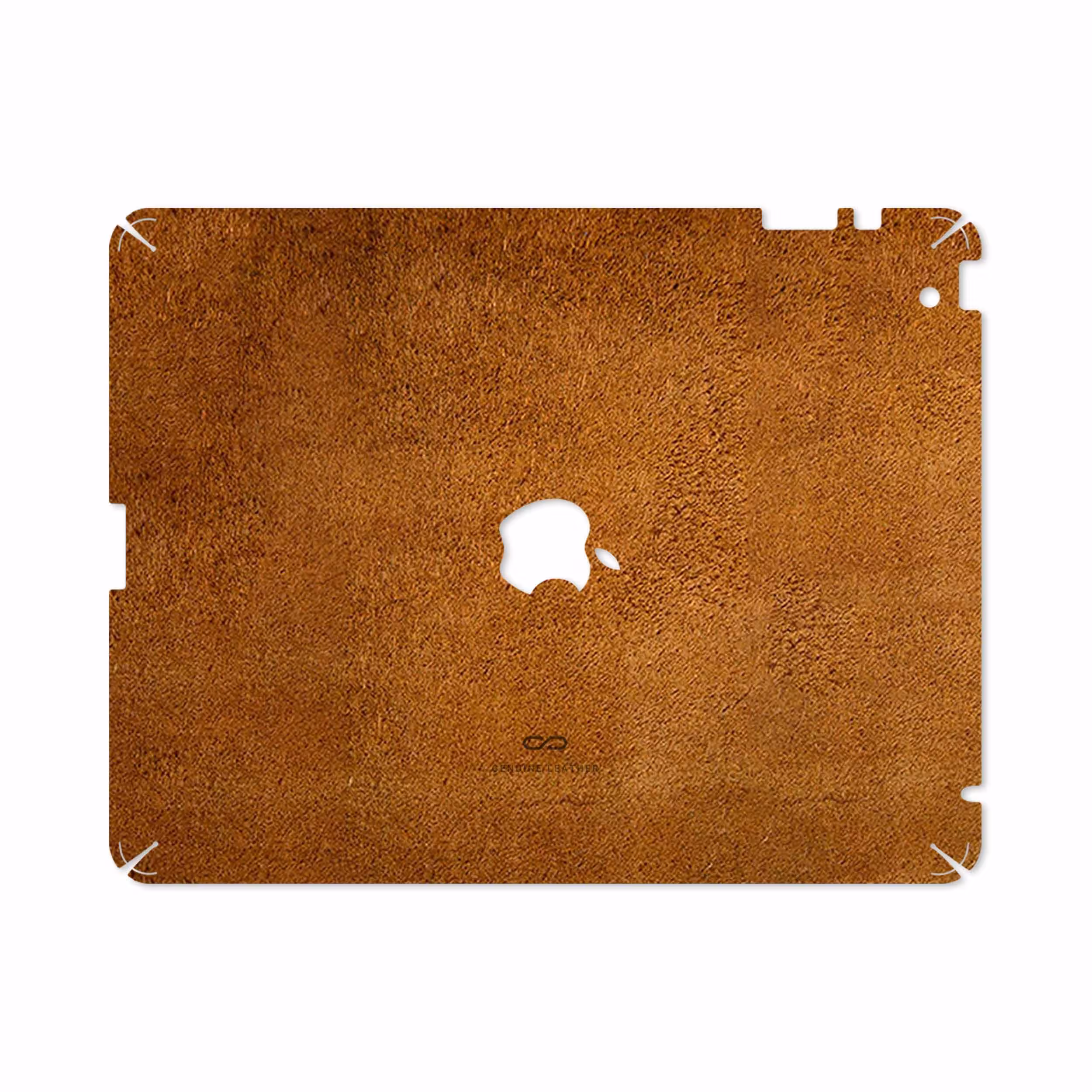 برچسب پوششی ماهوت مدل Brown-Chamois-Leather مناسب برای تبلت اپل iPad 2 2011 A1395