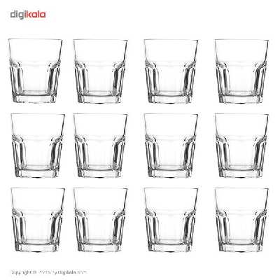 لیوان پاشاباغچه مدل Casablanca کد 52704 - بسته 12 عددی