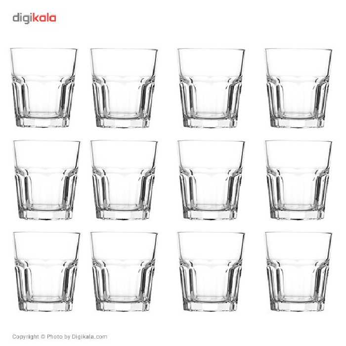 لیوان پاشاباغچه مدل Casablanca کد 52704 - بسته 12 عددی