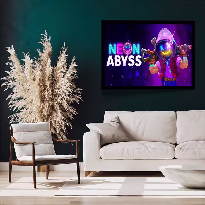 تابلو مدل neon abyss کد F-14024