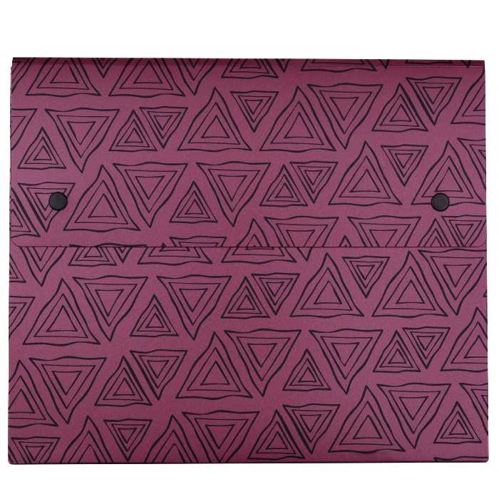 پوشه دکمه دار پاپکو مدل سمیناری PCCN-13 به همراه کاغذ