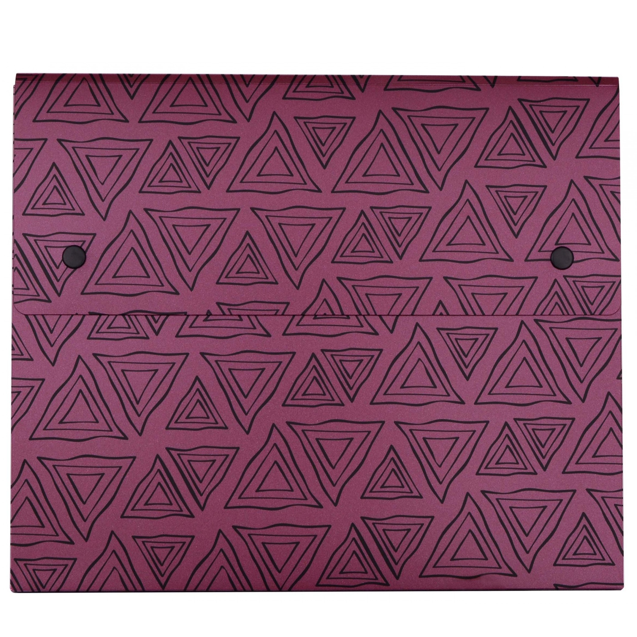 پوشه دکمه دار پاپکو مدل سمیناری PCCN-13 به همراه کاغذ