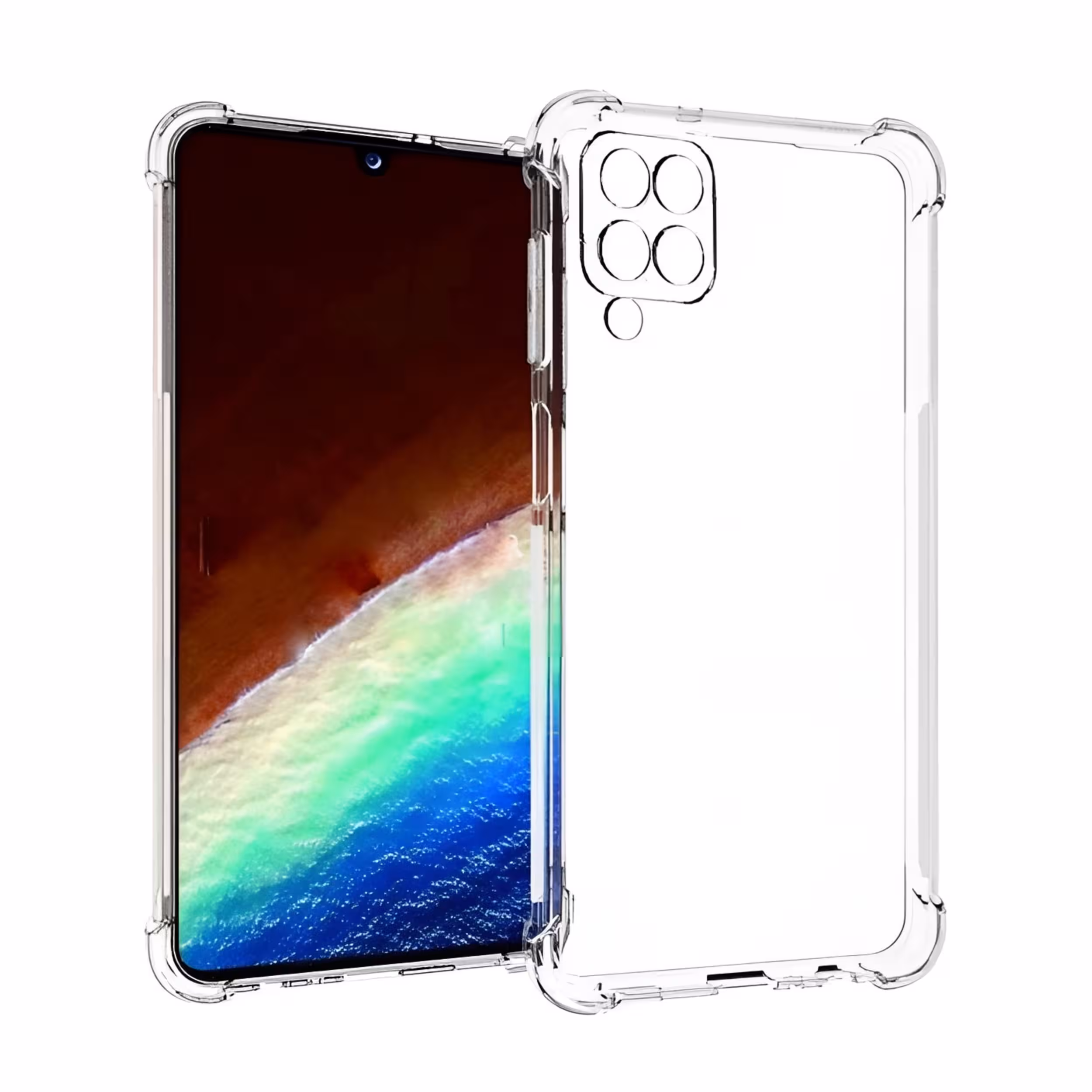 کاور مدل ژله ای طرح محافظ لنز دار مناسب برای گوشی موبایل سامسونگ Galaxy M33