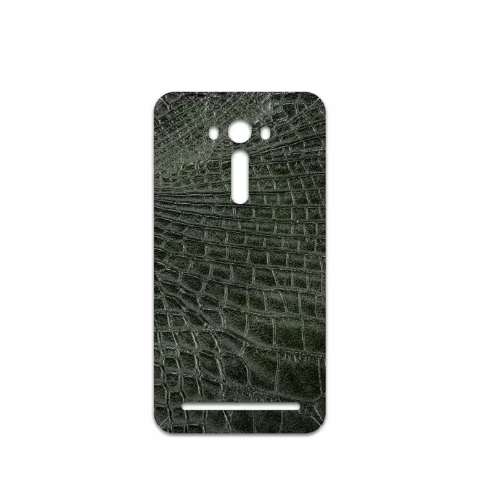 برچسب پوششی ماهوت مدل Green-Crocodile-Leather مناسب برای گوشی موبایل ایسوس Zenfone 2 Laser