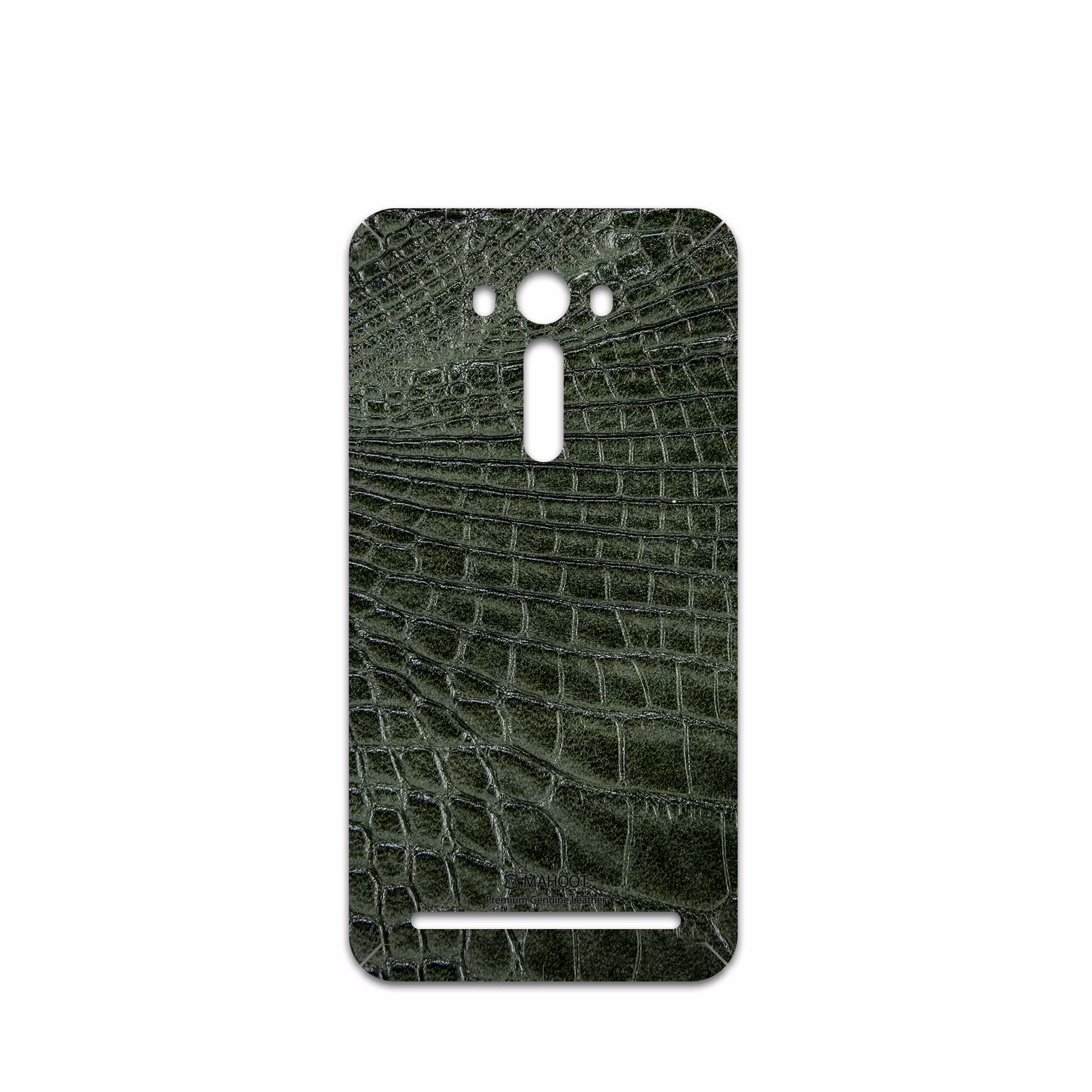 برچسب پوششی ماهوت مدل Green-Crocodile-Leather مناسب برای گوشی موبایل ایسوس Zenfone 2 Laser