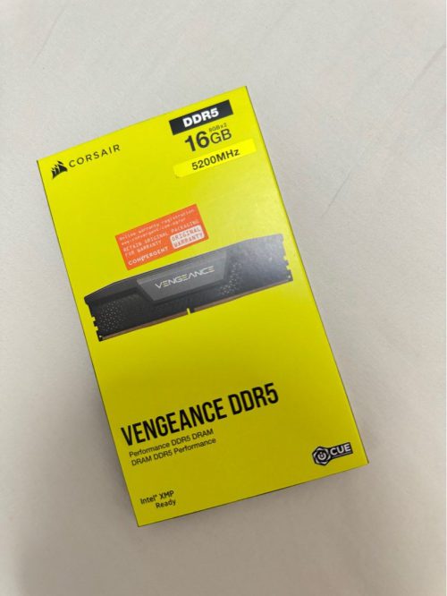 رم CORSAIR VENGEANCE DDR5 16GB 5200(آکبند)- گارانتی همپا تجارت کاموند