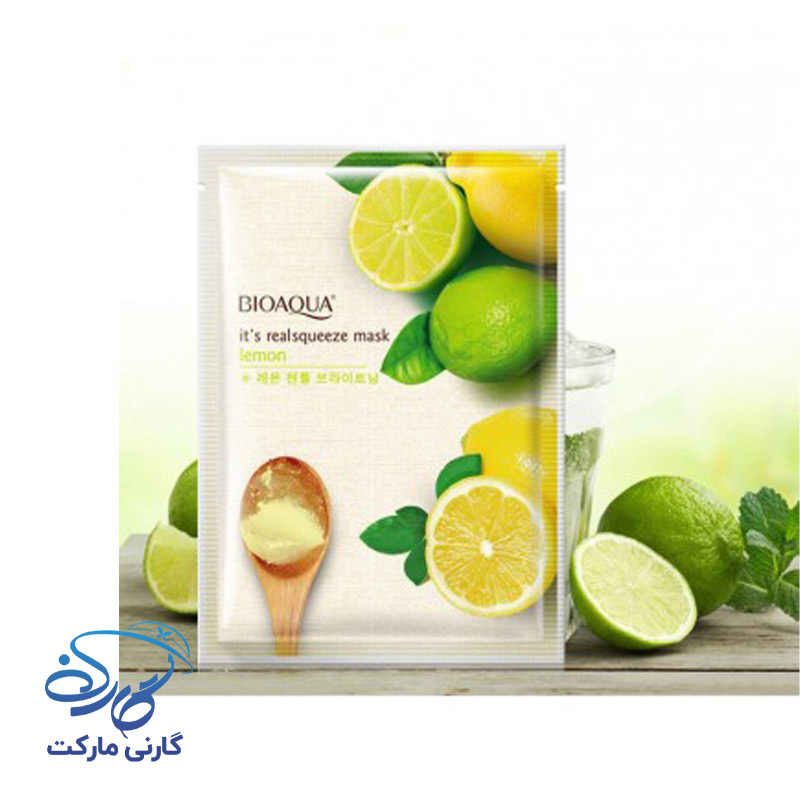 ماسک صورت ورقه ای روشن کننده و ضد لک لیمو بیوآکوا