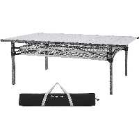 میز کمپ مشکی سیاه کمپینگ باغ تاشو طراحی مدرن و ساختار با دوام 4 6 نفر KINGCAMP