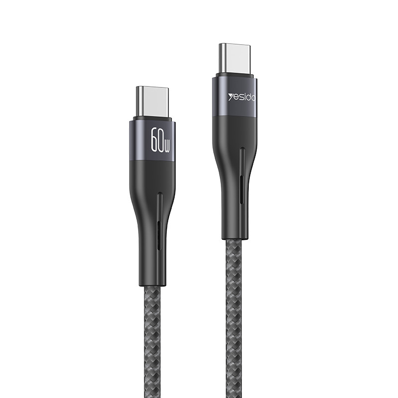 کابل USB-C یسیدو مدل DUAL TYPE-C CA156 60W طول 1 متر | کالا مکس