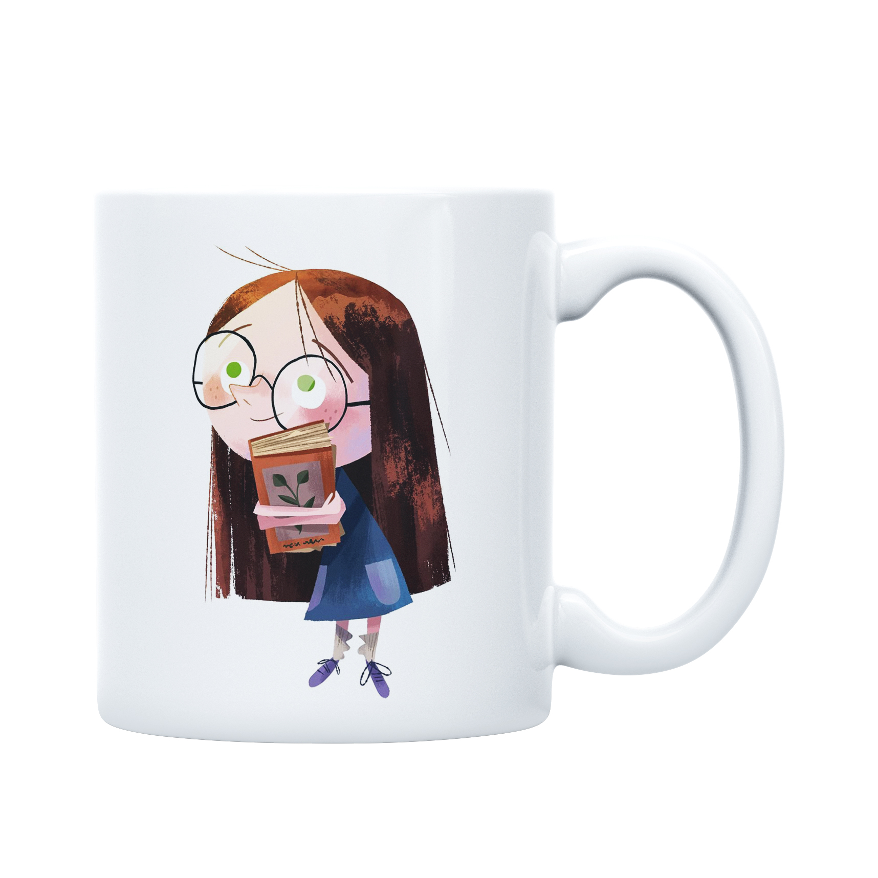 ماگ مدل دختر عینکی کد M1061