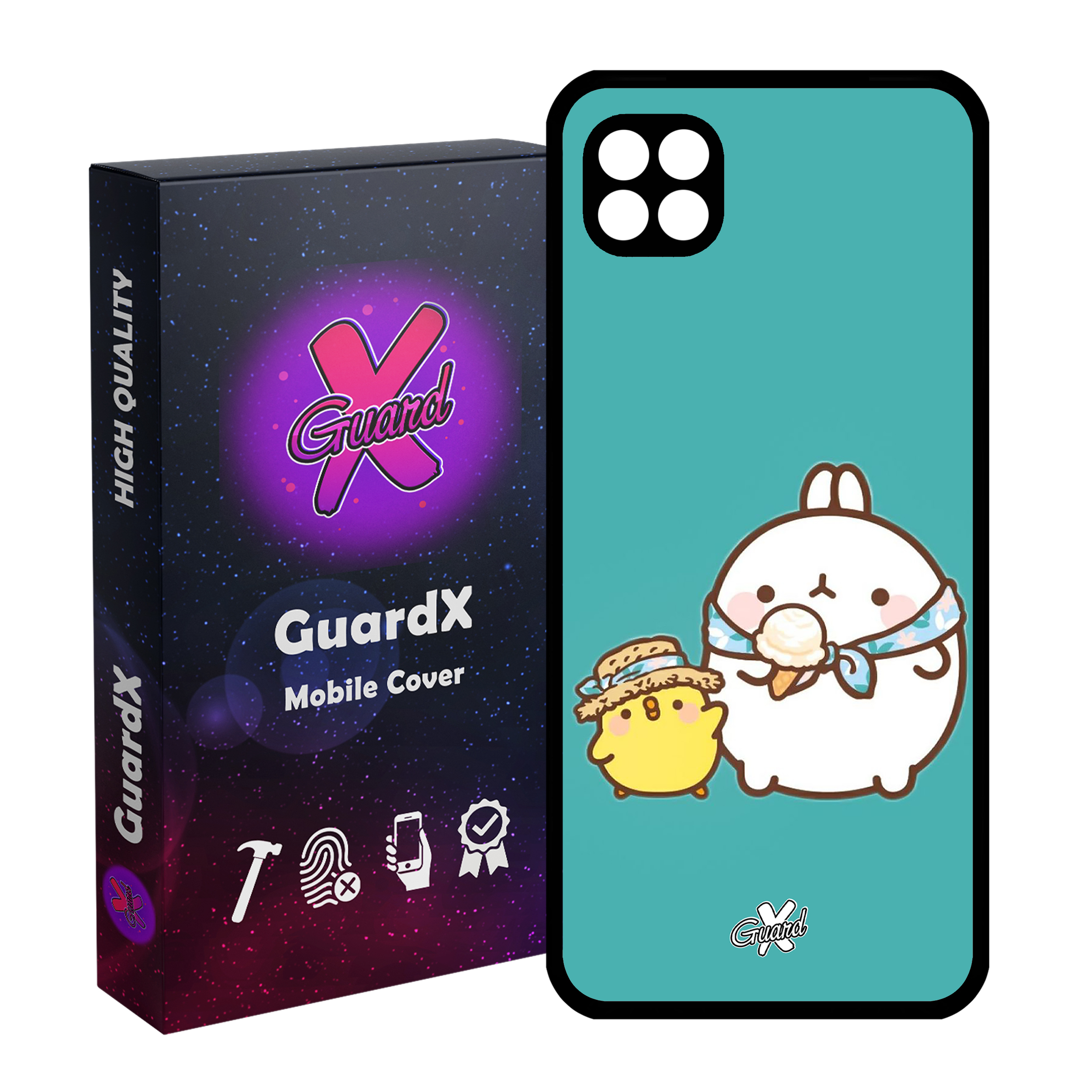 کاور گارد ایکس طرح مولانگ مدل Glass10312 مناسب برای گوشی موبایل سامسونگ Galaxy A22 5G