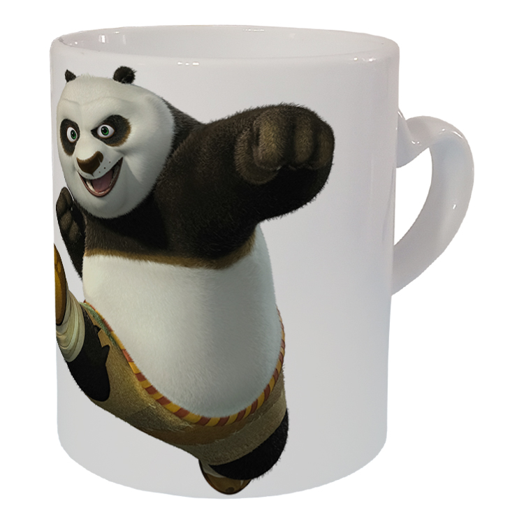 ماگ مدل دسته قلبی طرح پاندا کنگ فو کار کد 49