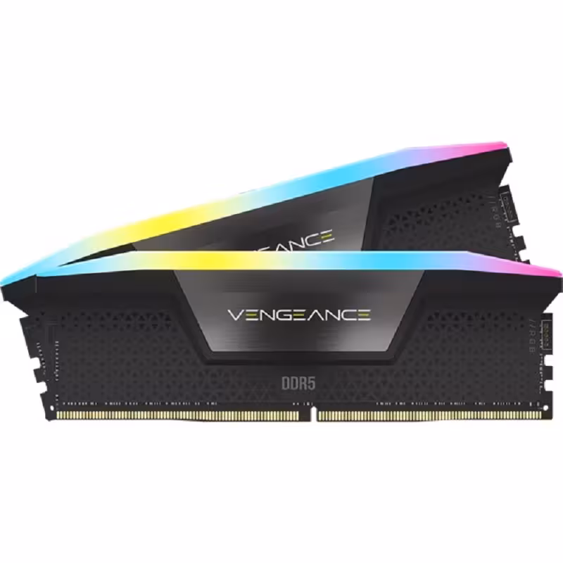 مشخصات و قیمت 64GB(32GBx2) 6000 Vengeance rgb BLACK-CL40
