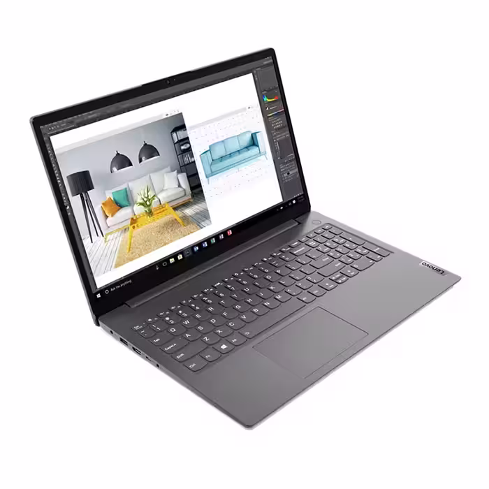 لپ تاپ لنوو V15 با صفحه نمایش 15.6 اینچ، پردازنده Core i3 (مدل‌های 1115G4, 1215U)، رم 4GB، حافظه SSD 256GB و کارت گرافیک 2GB MX350 یا Intel UHD