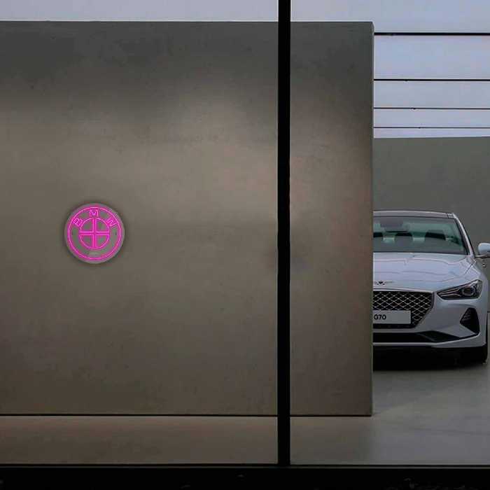 چراغ دیواری نئون دیزاین طرح Bmw_PN