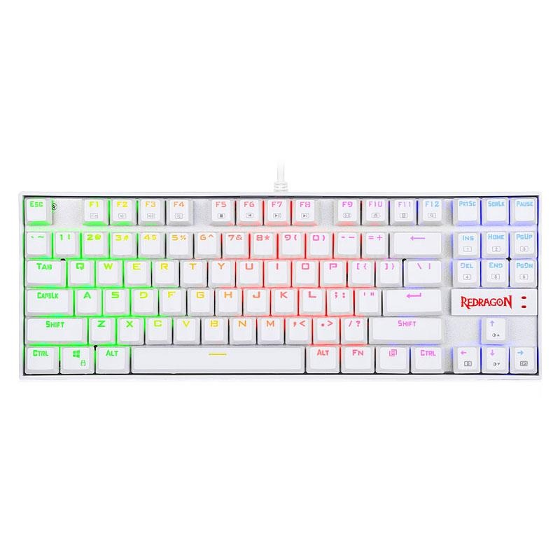 کیبورد گیمینگ ردراگون مدل REDRAGON KUMARA K552 RGB-2 WITHE-1