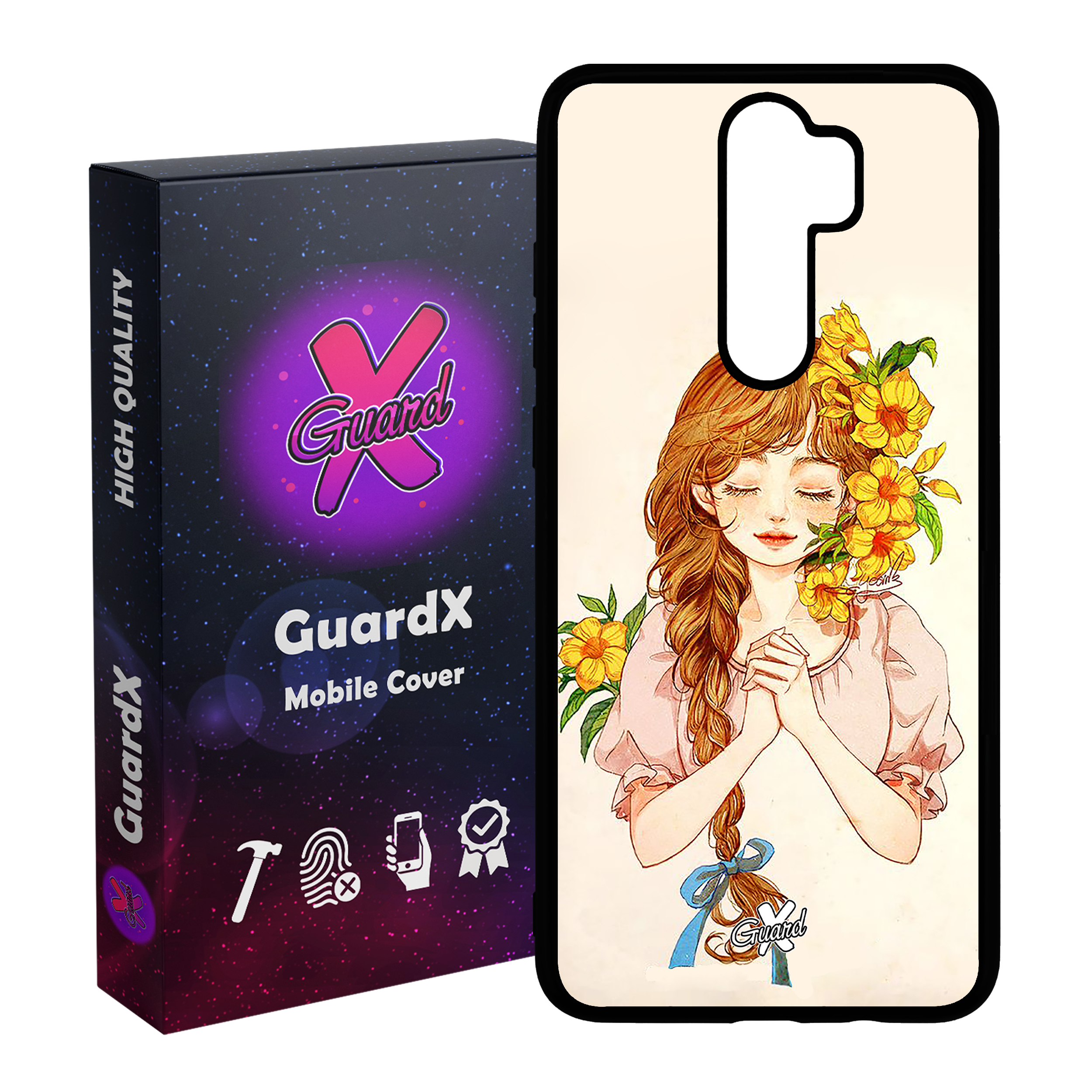 کاور گارد ایکس طرح دختر مدل Glass10317 مناسب برای گوشی موبایل شیائومی Redmi Note 8 Pro