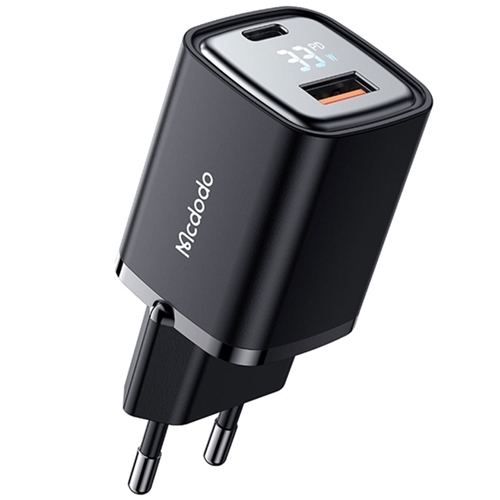 شارژر دیواری یو اس بی و تایپ سی مک دودو Mcdodo CH-1701 Digital Display Fast Charger