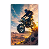 تابلو شاسی گوفی مدل موتورسیکلت موتورسوار موتور کراس کوه و کمند طرح Motorcycle Motor Cross کد MOUNTEN15 | دنیای قاب