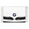 فرش ماشینی دیوارکوب اطلس آبی طرح ماشین BMW مدل T1034