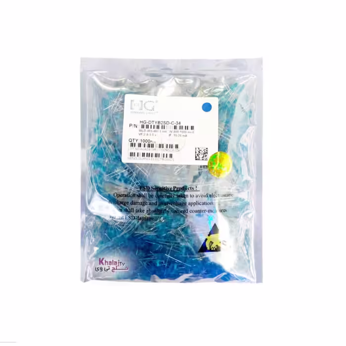 دیود ال ای دی 0.04 وات اچ جی مدل اوال کد HGOVAL بسته 200 عددی