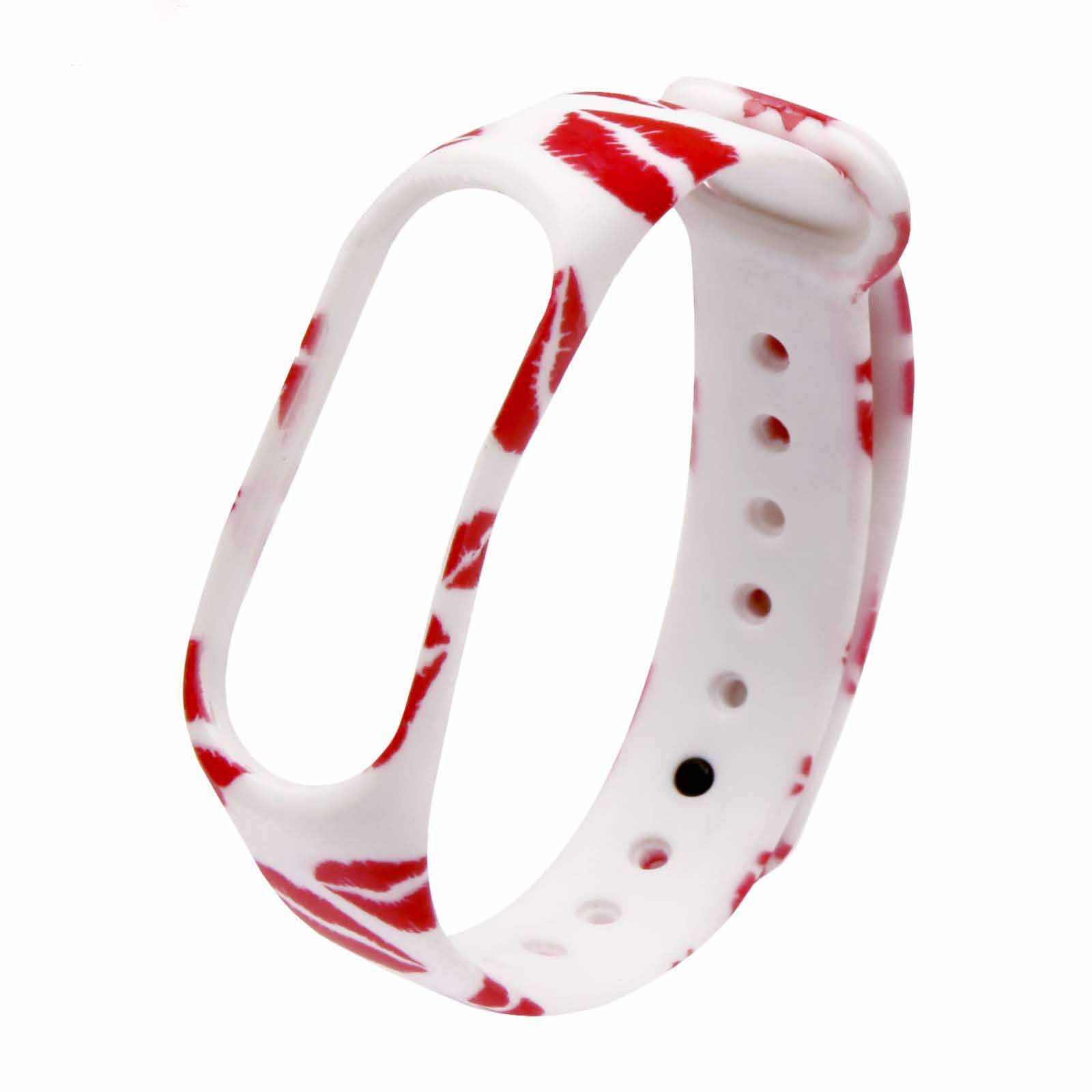 بند طرح لب مدل KS01 مناسب برای مچ بند هوشمند شیائومی Mi Band 3 /Mi Band 4