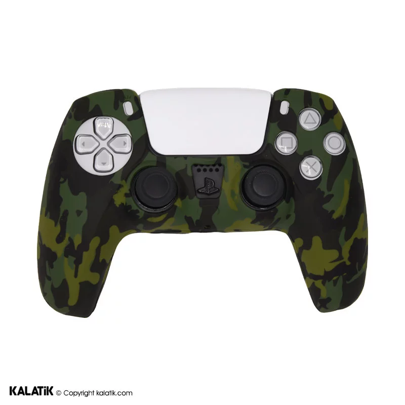کاور سیلیکونی مناسب برای دسته کنسول بازی سونی PlayStation 5 طرح Green Army