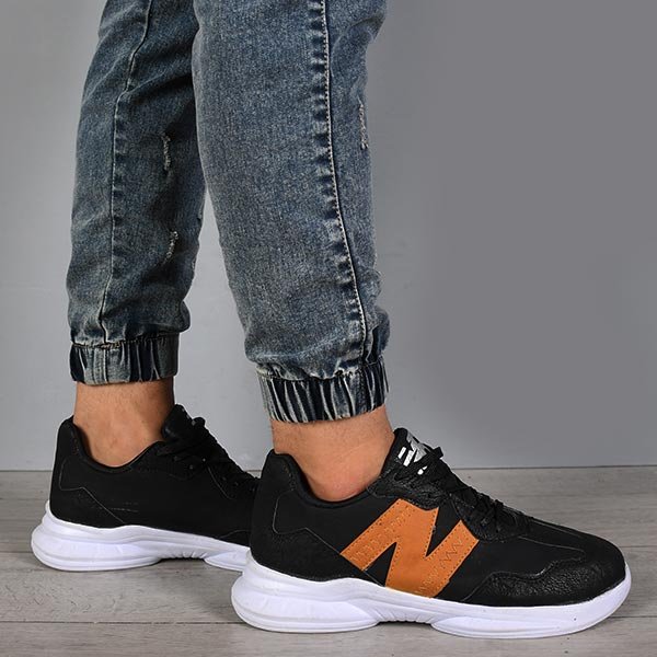 کفش پیاده روی مردانه سایز 43 مدل N مشکی قهوه ای