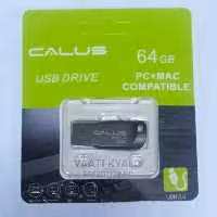 فلش CALUS ظرفیت(64گیگابایت) تمام فلزی با گارانتی 