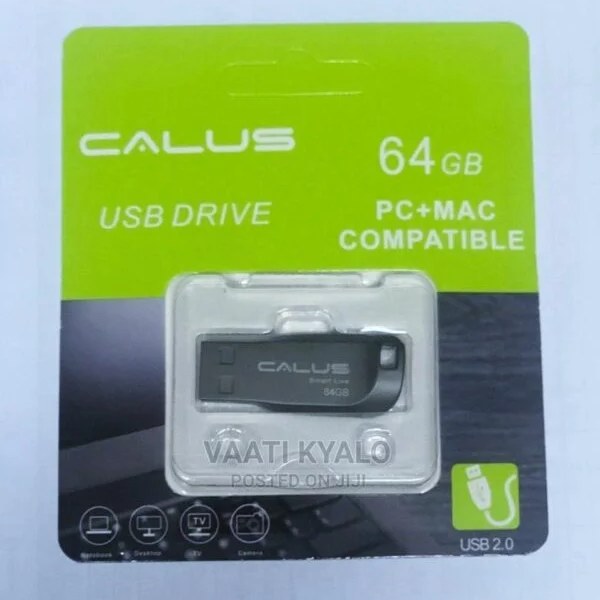 فلش CALUS ظرفیت(64گیگابایت) تمام فلزی با گارانتی 