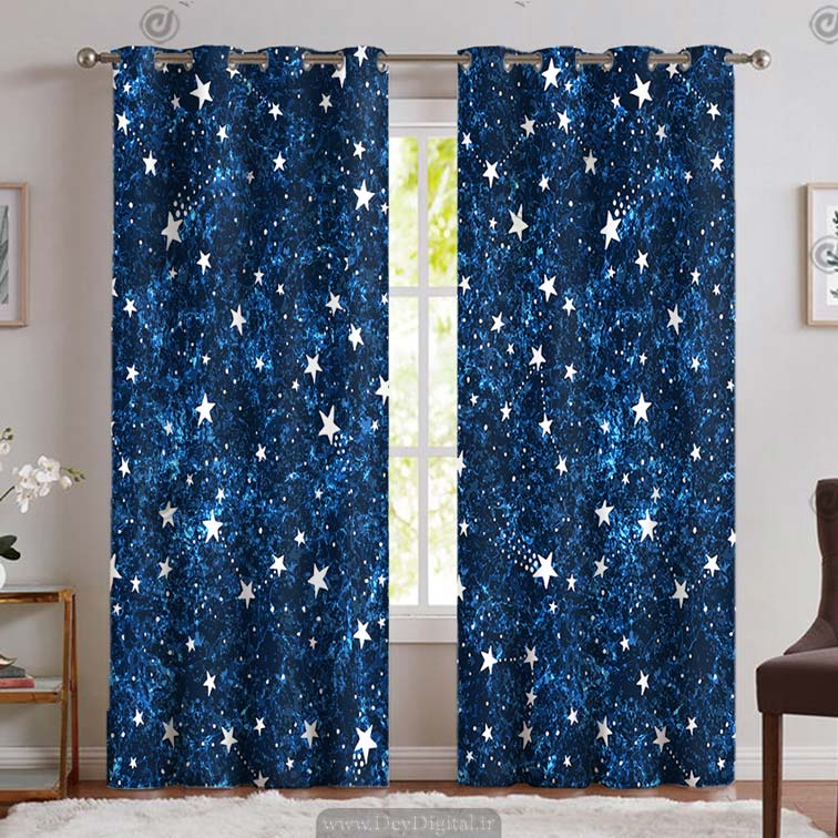 پرده فانتزی ستاره ای PK-2820