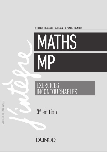 خرید و دانلود نسخه کامل کتاب Mathematiques Exercices incontournables (MP)