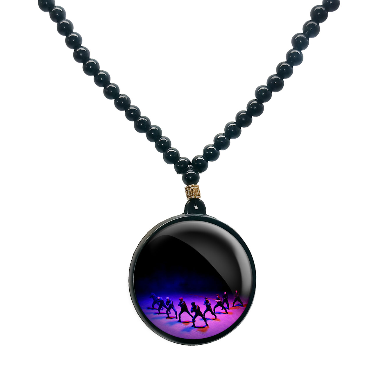 گردنبند پرمانه طرح exo کد pmd.14028 مدل دو طرفه