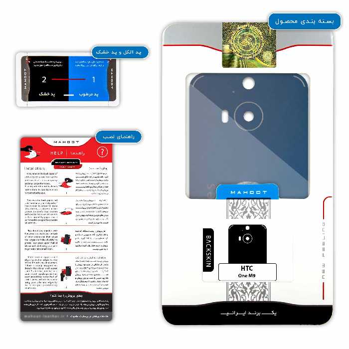 برچسب پوششی ماهوت مدل Bill Gates مناسب برای گوشی موبایل اچ تی سی One M9