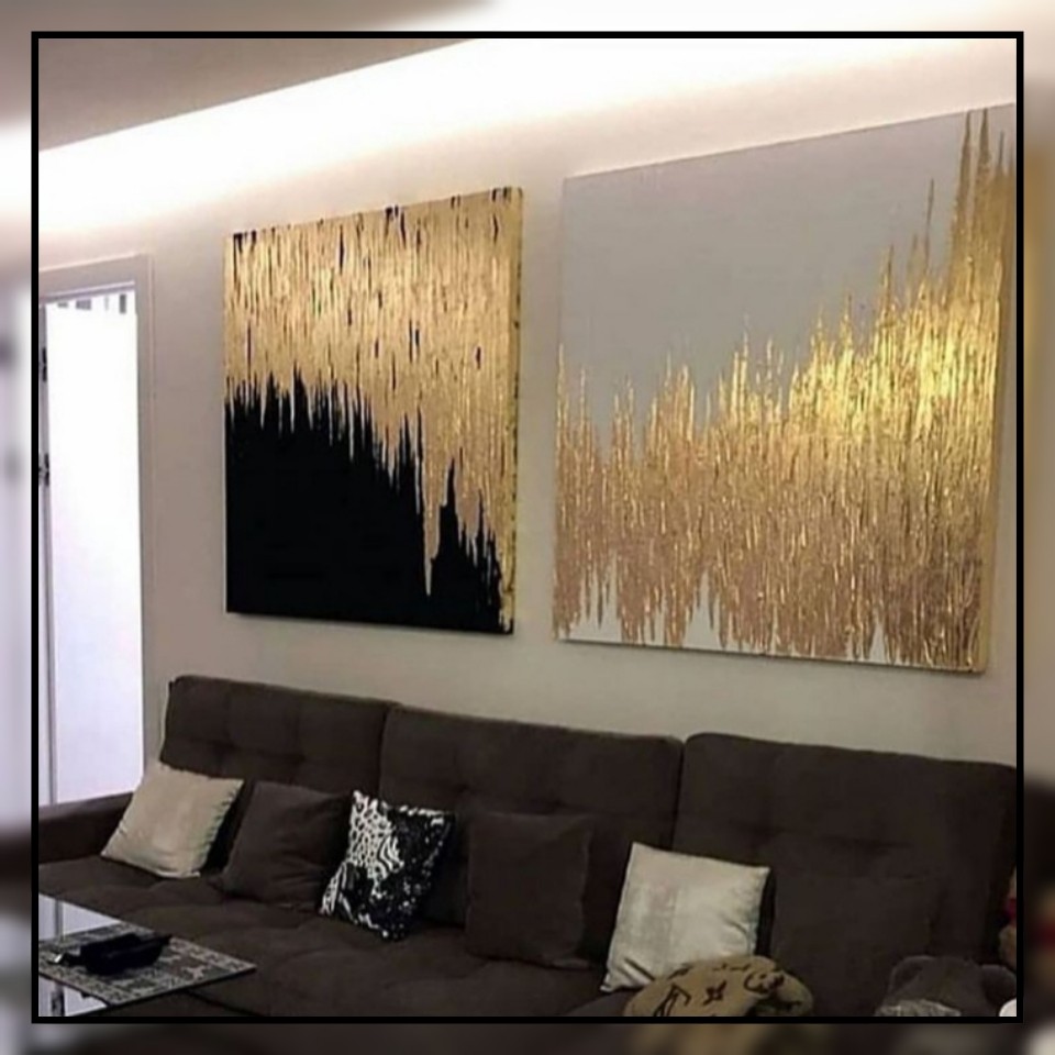 تابلو دکوراتیو دو تکه اکریلیک ابعاد هر تکه 70 در 70 (پس کرایه)