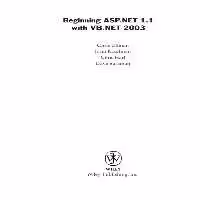 خرید و دانلود نسخه کامل کتاب Beginning ASP.NET 1.1 with VB.NET 2003