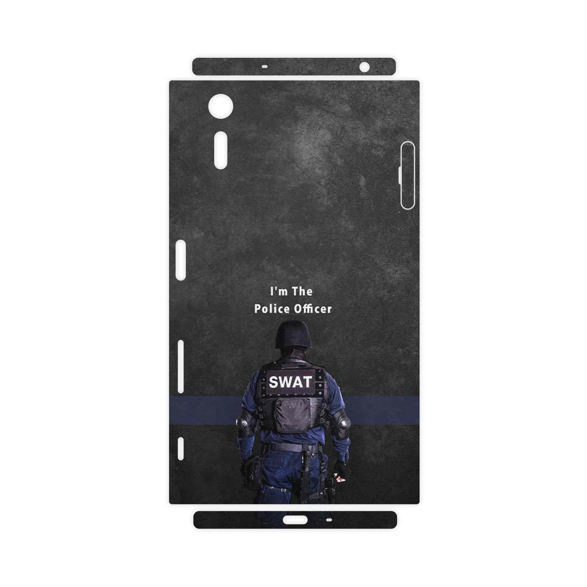برچسب پوششی ماهوت مدل Police Officer-FullSkin مناسب برای گوشی موبایل سونی Xperia XZ