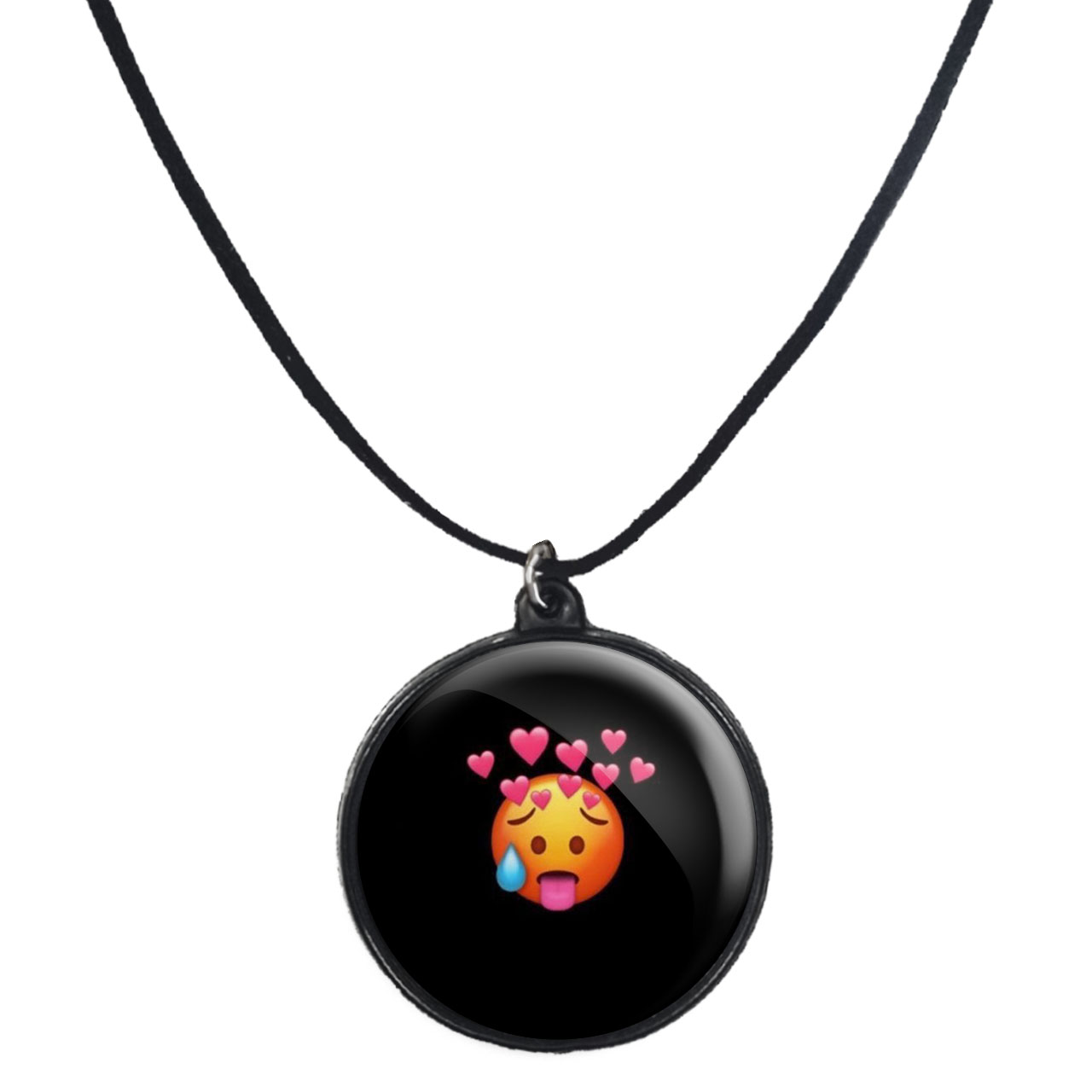 گردنبند پرمانه طرح ایموجی کد pmb.31583مدل دو طرفه