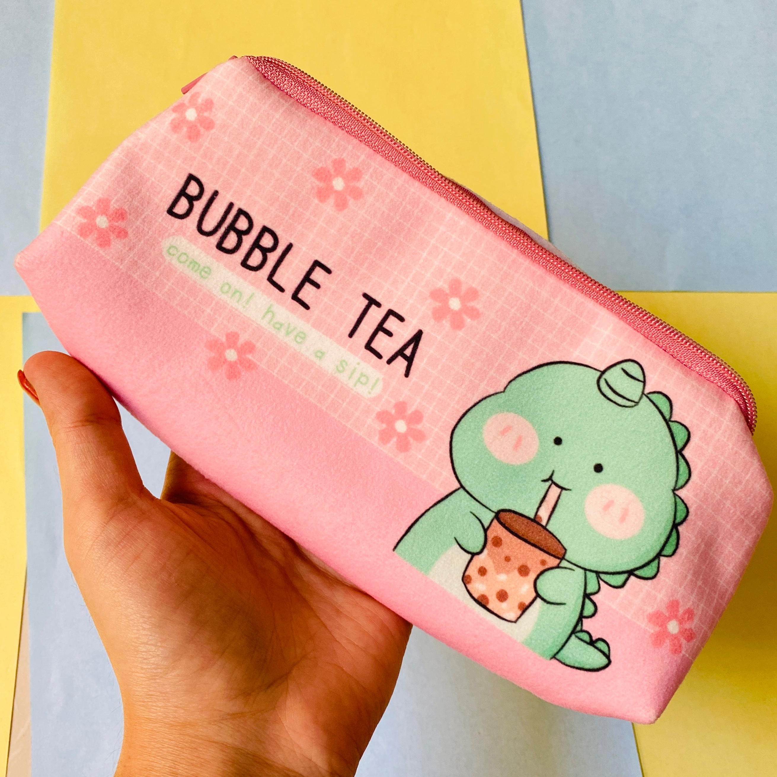 جامدادی پارچه ای مخمل دایناسور 