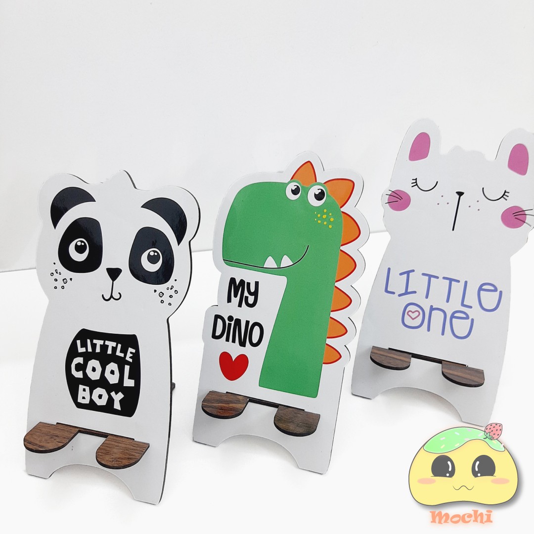 هولدر موبایل چوبی طرح حیوانات فانتزی 1