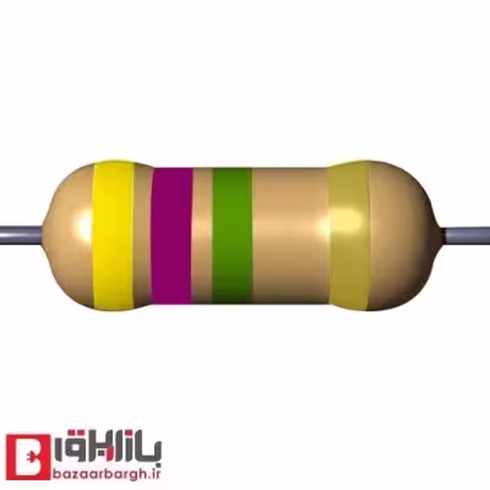 مقاومت 4.7 مگا اهم 1/2 وات 5 درصد