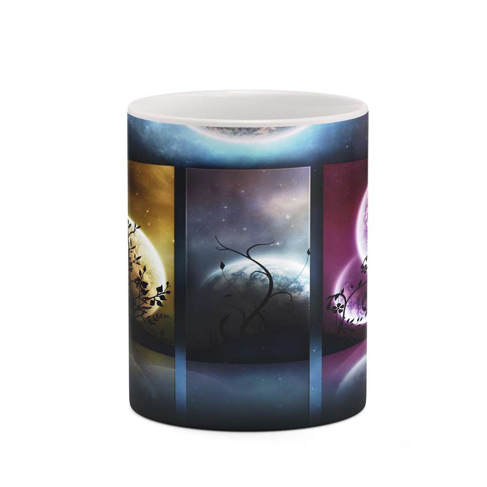 ماگ کاکتی طرح فضا و کهکشان مدل mgh19909