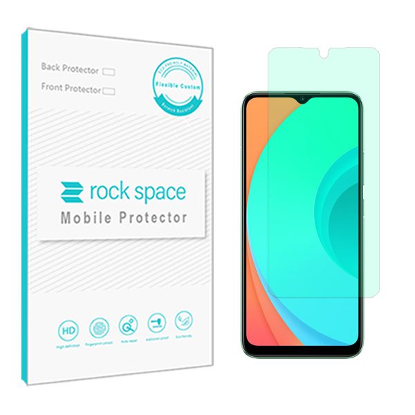 گلس ریلمی C11 مدل نانو هیدروژل گرین لایت برند راک اسپیس کد S