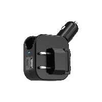 شارژر فندکی و دیواری گرین لاین مدل Green Lion Duo Power Car and Wall Charger GNDPWRCWCBK
