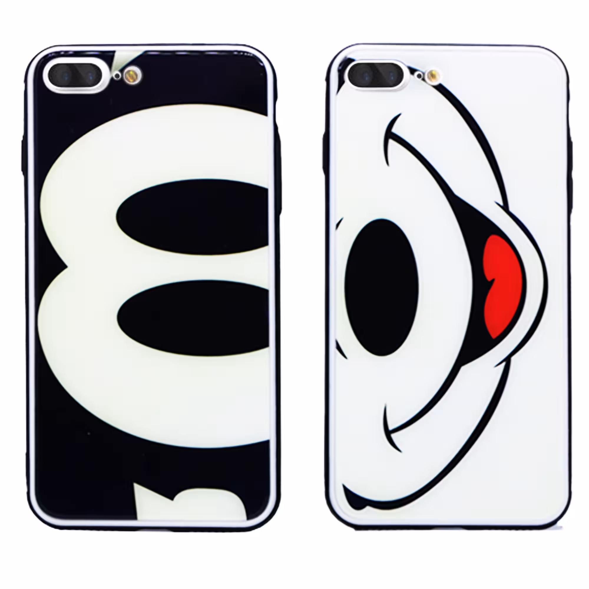 کاور طرح MICKEY MOUSE مدل BH-SET مناسب برای گوشی موبایل اپل Iphone 7 / 8 PLUS  مجموعه 2 عددی