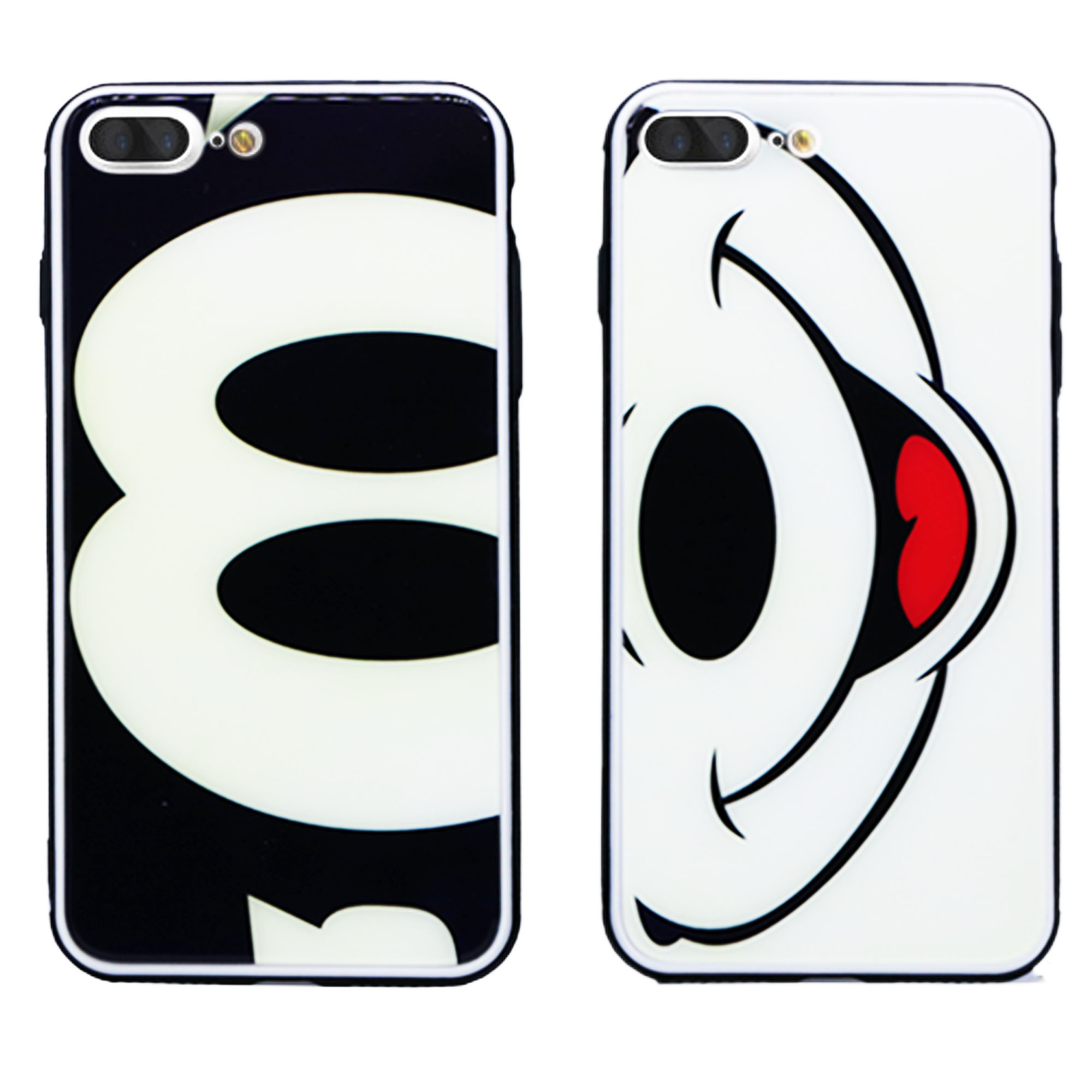 کاور طرح MICKEY MOUSE مدل BH-SET مناسب برای گوشی موبایل اپل Iphone 7 / 8 PLUS  مجموعه 2 عددی